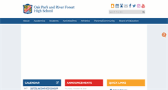 Desktop Screenshot of oprfhs.org